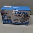 15 Packs Vacuum Bags for Travel with Rechargeable Pump, 3 Sizes Vacuum Seal Bags for Clothing, Compression Vacuum Travel Bags for Luggage, Vacuum Packing Bags for Closet Organization