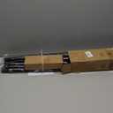 Curtain Rods 48 to 84 Inch, Black 1 Inch Adjustable Heavy Duty Curtain Rods for Windows, Decorative Modern Window Treatment Rod, Telescopic Splicing Metal Drapery Pole, Easy Installation (36''-88'' (1 Pack))