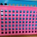 Really Good Stuff Large Plastic Storage Baskets with Handles - 6 Pack