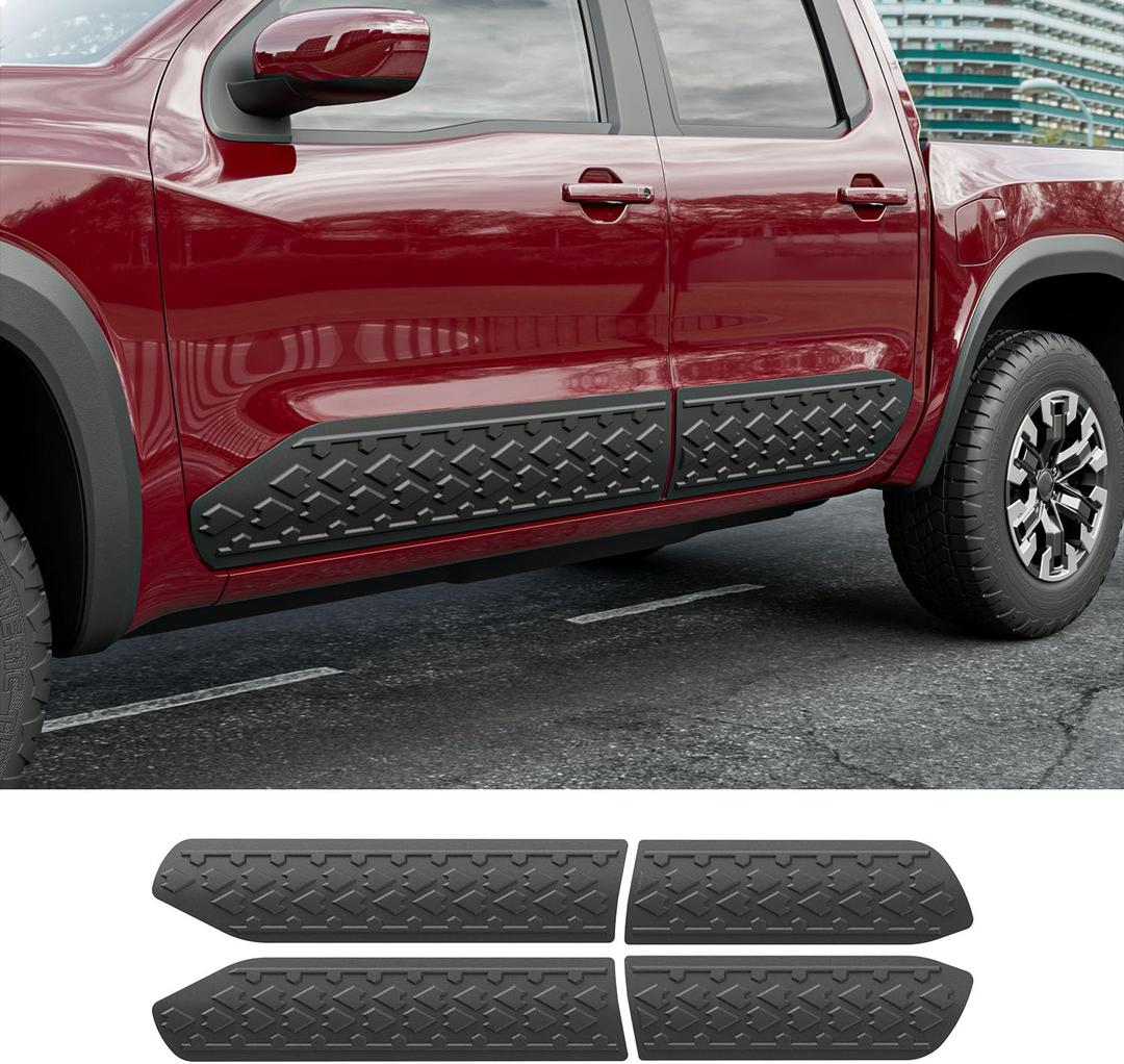 powoq Door Molding Trim Compatible with 2022 2023 2024 2025 2026 Nissan Frontier Body Side Molding All Weather Replacement for 2022 2023 2024 2025 2026 Nissan Frontier Accessories