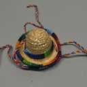 2pcs Bearded Dragon Sombrero Hat, Cinco De Mayo Lizard Straw Hat with Adjustable Chin Strap Fun Costume Accessories for Reptile Hamster Ferret Leopard Gecko Guinea Pig Small Pet