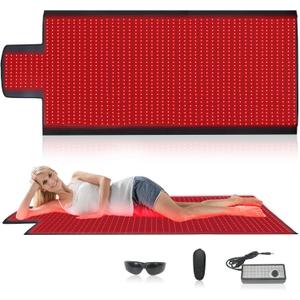 Red Light Therapy Mat for Body, 76.8x33.4 Inch Full Body Blanket with 1370 LEDs of 660nm & 850nm Infrared Light for Pain Relief, Improved Sleep