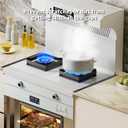 Stainless Steel Stove Gap Filler & Covers (13.8" x 1.4") with Pre-Attached Adhesive - 4-Pack Universal Fit for 13.8-27.6" Gas/Electric Stoves, Tool-Free Installation for Countertop Gaps