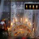 FPOO 20 PCS Christmas Tree Candles Lights Flickering,Clip on Candle Battery Operated Taper Candle Stick with Timer,Mini Flameless Candles for Wreath Candelabra Waterproof Outdoor