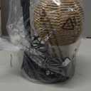 Candle Warmer Lamp with Timer Dimmable, Natural Weaving Boho Electric Candle Lamp, Wax Warmer Lamp for Mothers Day Gifts for Mom, House Warming Gifts New Home Decor (Black)