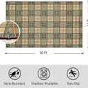 Washable Area Rug 8×10 for Living Room, Ultra Soft, Plaid