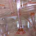 Ciaell 12PCS Plastic Martini Glasses - 10 Oz Pink Disposable Coupe Glasses with Stem - Heavy Duty Margarita Cups for Bars, Cocktails, Whiskey, Parties & Wedding & Easter