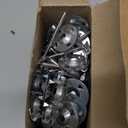 200 Pcs Foam Board Fasteners Kit Washers for Insulation Foam Board Panels 100Pcs 1-1/8 Inch Galvanized Steel Washer and 100Pcs Screws for Fixing Fastening and Supporting Hardware Set for Foam Board