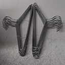 Amber Home 30 Pack Heavy Duty Metal Shirt Coat Hangers, Stainless Steel Clothes Hanger with Polished Chrome, 17 Inch Silver Metal Wire Hanger