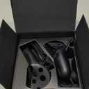 Globular Cluster Silicone Grips for Meta Quest Pro Controllers - come with PU leather Cushion Pad - more comfortable (Black)