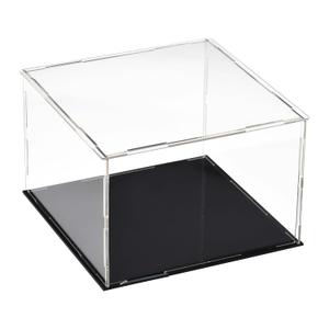 uxcell Acrylic Clear Display Case Box Dustproof Protection Showcase Cube Collectibles Show Box 7.9x7.9x5.9inch