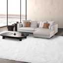 Large Rug for Living Room 10x12: White Shag Rug 10 X 12 Plush Fluffy Soft Rug for Living Room - Modern Indoor Shaggy Fuzzy Floor Carpet for Bedroom