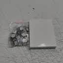 Jexine 50 Pcs Sublimation Blank Pins DIY Button Badge Kit Sublimation Silver Blank Aluminum Sheet with Butterfly Pin Backs for DIY Craft Lapel Jewelry Making Supplies (Square)