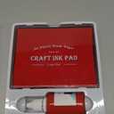 5"x4'' Large Ink Pad Washable Stamp Ink Pad for Baby Footprint Handprint with 30ml Premium Refill Ink (Red)