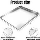 Wesiti 36 x 32'' Front Load Washer Drip Tray Galvanized Steel