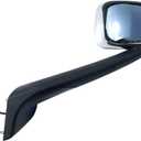 Replacement Chrome Hood Mirror Driver Left Side Fit Freightliner Cascadia 2018-onward