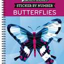 Brain Games - Sticker by Number: Butterflies - 2 Books in 1 (42 Images to Sticker)