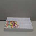 Glotrove Diamond Art Storage Containers Trays, 45pcs Diamond Painting Trays with Lids, 2-in-1 Beads, Gems & Drills Storage and Line-Up Accessories for Diamond Painting