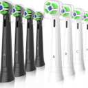 8 Pack iO Replacement Heads Compatible with Oral B iO Electric Toothbrush, Toothbrush Head for Oral b iO 2 3 4 5 6 7 8 9 10, (4 Black 4 White)