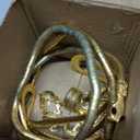 9 Pcs Snake Jewelry for Women,Gold Snake Necklace Earrings Armband Bracelet Rings Set,Egypt Style Adjustable Halloween Jewelry Accessory for Party Cosplay Costume