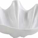 Winco PSBW-1W Shell Bowls, 22 Ounce, Medium, White, 20 Ounce