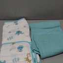 Yoofoss Hooded Baby Towels for Newborn 2 Pack 100% Muslin Organic Cotton Baby Bath Towel with Hood for Babies, Infant, Toddler and Kids, 32x32Inch, Soft and Absorbent Newborn Essential,Blue Elephant