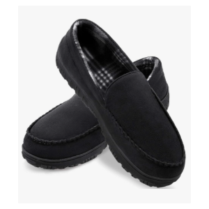 Shoeslocker Mens Slippers Microsuede Moccasin Memory Foam House Shoes 41