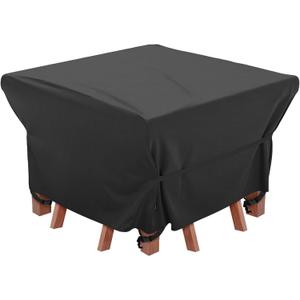 Patio Furniture Cover Outdoor, Waterproof Square Patio Table Chair Sofa Set Cover, 50Lx50Wx29H, All Weather Oxford Tear-Resistant Material with Zipper Carrying Bag Windproof Buckles