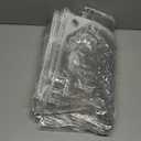 4x6 Feet Clear Waterproof Tarp, Transparent Heavy Duty PVC Vinyl Tarpaulin Cover with Grommets, Anti-Tear Waterproof for Patio Outdoor Camping