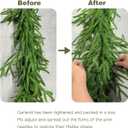 9FT Christmas Garlands Norfolk Pine Garland Real Touch Artificial Faux Greenery Garland for Holiday Indoor Outdoor Decor (9 ft (1 Pack- Young ))