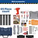 MUGEYMYD Kids Tool Bench Set with Electric Drill and Realistic Tool, Pretend Play Construction Workbench Toys for Toddlers, Build a Kids Tool Workshop Set for Boys and Girls, Ages 3-8.