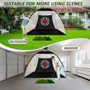 Golf Hitting Net with Balls/Turf Mat/Tees/Hat/Target/Bag: 10x7ft 12x7ft Gift for Mens Real Golf Lovers Practice Driving Chipping Nets - Home Indoor Outdoor Backyard Garage Use