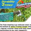 weed eater head Trimmer Head Fuss Free string trimmer Nylon Cord Quick and Easy to Cutter No Disassembly Required Compatible with Most Engines & Electric Grass Trimmers Universal Replacement