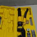 YUZES Hydraulic Crimping Tool 10 Tons, 12 AWG to 2/0 Battery Cable Crimper Tool with 9 Dies, Easy to Operate Hydraulic Wire Crimping Tool Kit for Wire Rope, Battery Cable Ends Ring Terminals