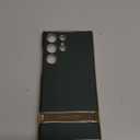 for Samsung Galaxy S23 Ultra Vegan Leather Case with 4 Modes Adjustable Kickstand,Thin Flexible Soft Grip Luxury Vegan Slim Protective Shockproof Phone for Samsung Galaxy S23 Ultra (Green