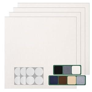 VallisCo Carpet Tile 30 Pack 12” X 12” Self Adhesive Carpet Floor Tiles Anti-Slip Squares Peel and Stick Floor Tile DIY Installation for Bedroom (Beige-White)