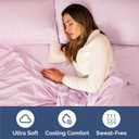 Queen Size 4 Piece Sheet Set - Comfy Breathable & Cooling Sheets - Hotel Luxury Bed Sheets for Women & Men - Deep Pockets, Easy-Fit, Soft and Wrinkle Free Sheets - Light Pink Oeko-Tex Bed Sheet Set