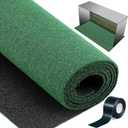 Nuanchu 6x10 ft Golf Simulator Turf Putting Green Practice Mat 15mm Pile with Lawn Double-Sided Tape Non-Slip Backing for Home Simulator Basement Garage Indoor