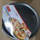 GoodCook AirPerfect Nonstick 16 Pizza Pan - Set of 2 - Pizza Trays for Oven, Perforated Round Pizza Pan, Carbon Steel Baking Pan, Homemade, Frozen & Leftover Slices (Gray)