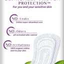 Organyc 100% Organic Cotton Inside and Out Light Incontinence Liners for Bladder Leakage Control, FSA/HSA Eligible, Ultra Thin, Light Flow, 24 Count