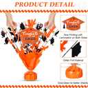 Tatuo 4 Pcs 2026 Graduation Table Centerpieces Party Decoration of Gleam Glitter Foil Graduate Centerpieces for Grad Party Supplies(Orange)