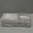 Criusia Drawer Organizer, 10 Pack Large Clear Plastic Set, 3 Size Versatile Bathroom and Vanity Organizer Trays, Storage Bins for Makeup, Bedroom, Kitchen Utensils