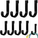 8 Pack Black J Shed Storage Hooks Storage Hooks Compatible with Lifetime Sheds Shed Accessories Organization Parts Hanging Home Office Garage Bathroom Dressing Rooms Wall-Mounted Coat Racks