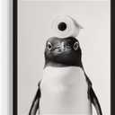 Penguin Bathroom Unframed Wall Art Print Poster, Animal Restroom Decor Posters Prints Home Picture Painting Artwork Gallery 9b (Penguin (2), 20"L x 16"W, Unframed)