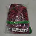 Velvet Throw Pillow Covers Set of 2, Soft Decorative Ruffle Cushion Cases for Couch Sofa Bedroom, 18 x 18 Inches, Red