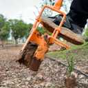 glorousamc Bulb Planter, Weeder, Sod Plugger, Flower Planting, Soil Sampler-5-IN-1 Lawn Tool and Garden Tool - Enhanced Bottom Edge for Easier Penetration, 33.5 InchA