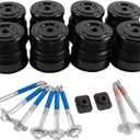 Silicone Body Mount Bushings Bolt Kit Compatible with Ford F250 F350 2008-2016 Crew Cab 2WD 4WD Durable Cab Bushings Reduce Noise,Improve Ride Comfort(Black)