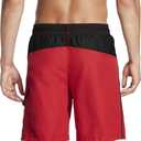 Speedo Mens Swim Trunk Knee Length Marina Sport Volley (Red, XL)