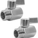 316 Stainless Steel Shut Off Valve 3/4" NPT Male x 3/4" NPT Female Ball Valve for Water Fuel Air (Pack of 2)