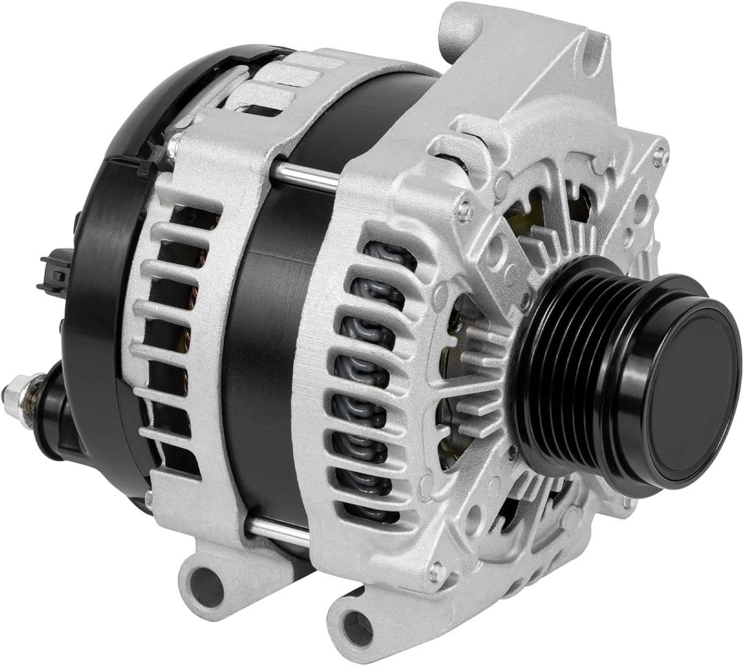 P56029740AA Alternator Compatible with Jeep Cherokee 2015 2016 2017 2018 2019 2020 2021 2022 V6 3.2L 12V 180A High Output 6-Groove Decoupler Pulley Clockwise 11749N 90295915 421007150 TN4210007150